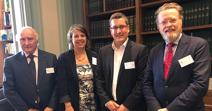 Photo (L-R): Professor David Croisdale-Appleby, Science Council Chair; Belinda Phipps, Science Council CEO; John Pitchers, Vice-Chair of the AAPT and Sir Keith Burnett, Science Council President. Credit: AAPT